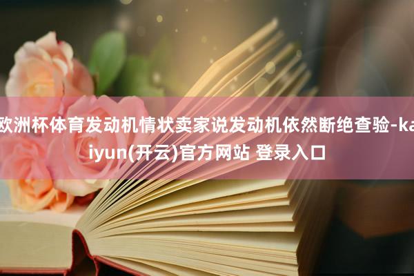 欧洲杯体育发动机情状卖家说发动机依然断绝查验-kaiyun(开云)官方网站 登录入口