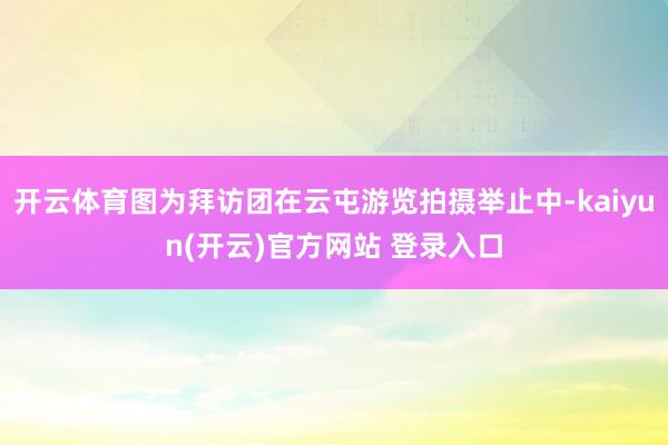 开云体育图为拜访团在云屯游览拍摄举止中-kaiyun(开云)官方网站 登录入口