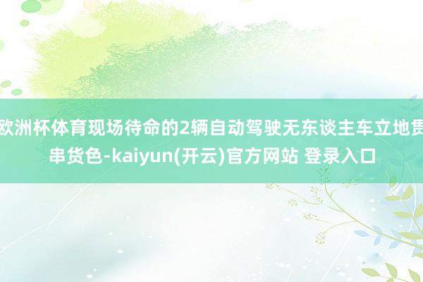 欧洲杯体育现场待命的2辆自动驾驶无东谈主车立地贯串货色-kaiyun(开云)官方网站 登录入口