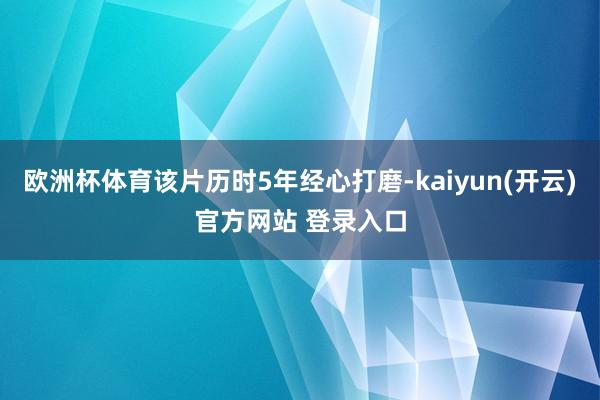 欧洲杯体育该片历时5年经心打磨-kaiyun(开云)官方网站 登录入口
