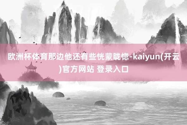 欧洲杯体育那边他还有些恍蒙眬惚-kaiyun(开云)官方网站 登录入口